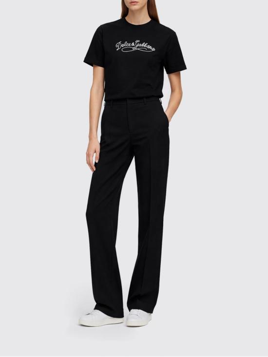 26SS 돌체앤가바나 반팔 티셔츠 F8V42ZGDDL1 N0000 Black - DOLCE & GABBANA