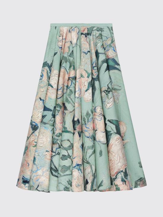 26SS 지방시 롱 스커트 BW412Q16R2 326 Green