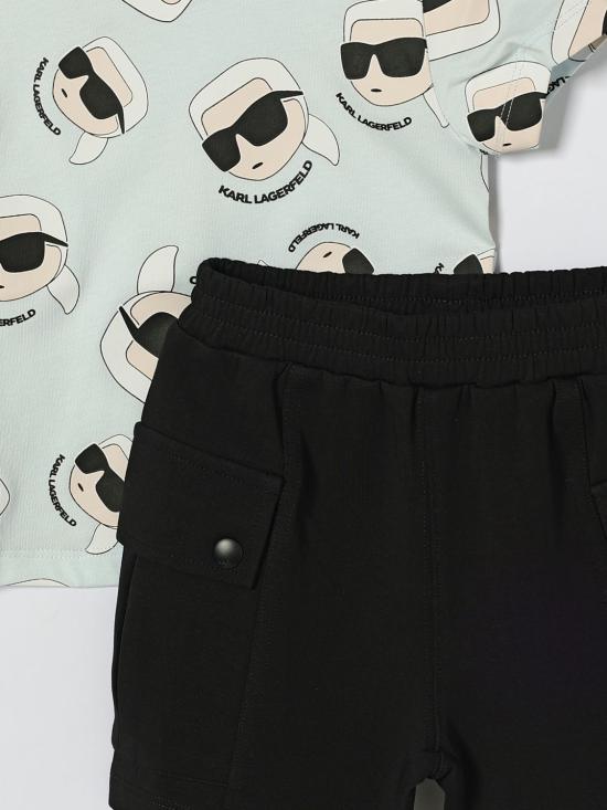 26SS [키즈] 칼라거펠트 캐주얼 세트 Z31070 77X Sky Blue - KARL LAGERFELD