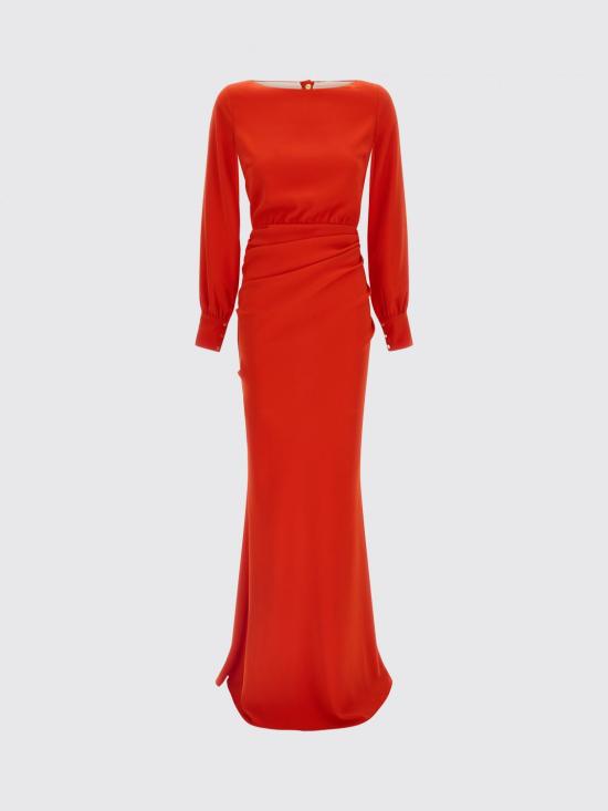 26SS 엘리자베타프랜치 롱 원피스 ABR2861E2 U99 Red - ELISABETTA FRANCHI