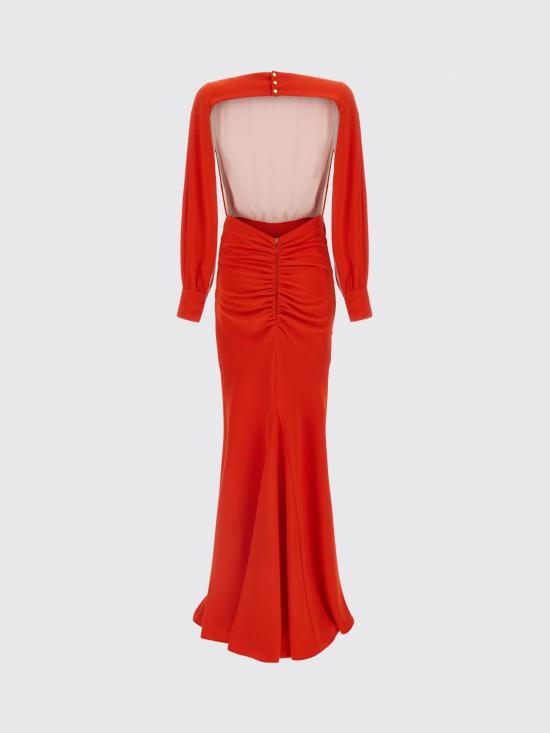 26SS 엘리자베타프랜치 롱 원피스 ABR2861E2 U99 Red - ELISABETTA FRANCHI