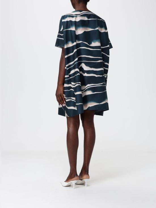 26SS 리비아나 콘티 미디 원피스 L6SU21 SEA 2 Petroleum Blue - LIVIANA CONTI