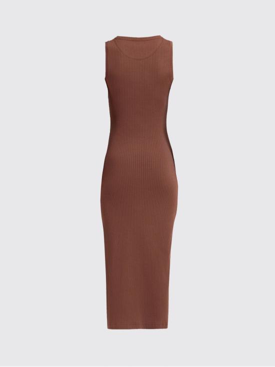 26SS 마르니 롱 원피스 ABJE1542S0UTC600 00M37 Tobacco - MARNI