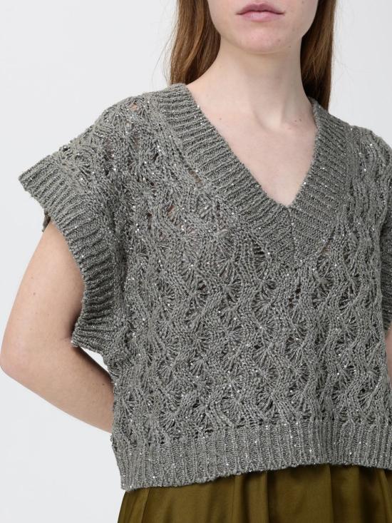 26SS 브루넬로 쿠치넬리 스웨터 MEA371112 C9125 Green - BRUNELLO CUCINELLI