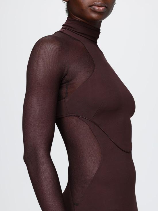 26SS 엘리자베타프랜치 롱 원피스 ABR2263E2 644 Brown - ELISABETTA FRANCHI