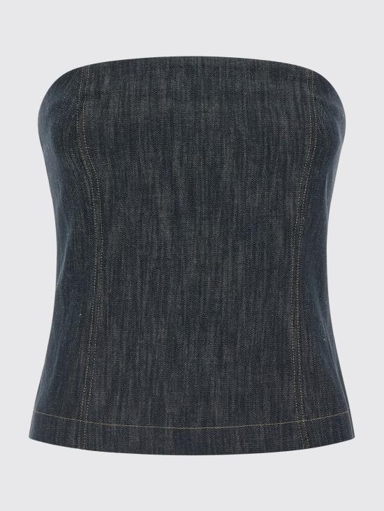 26SS 브루넬로 쿠치넬리 민소매 티셔츠 MB125EO909 C001 Blue - BRUNELLO CUCINELLI