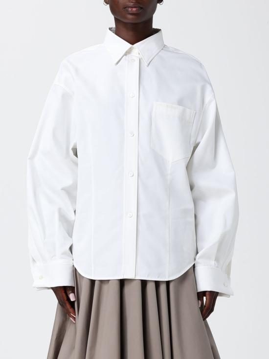 26SS 발렌시아가 셔츠 872318TUM18 9000 White