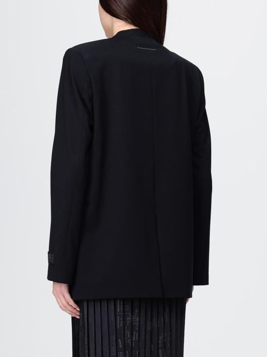 26SS MM6 메종마르지엘라 칼라리스 테일러링 울 수트 재킷 S52BN0137M35153 900 Black - MM6 MAISON MARGIELA