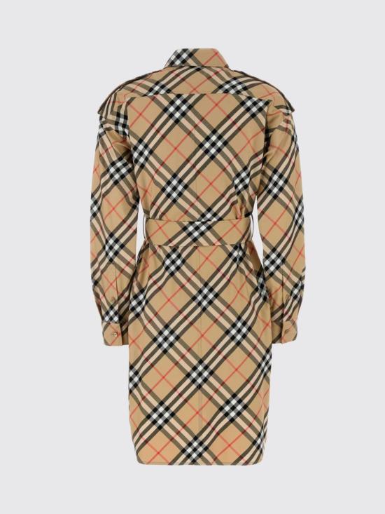 26SS 버버리 체크 코튼 셔츠 드레스 8086610 Sand - BURBERRY