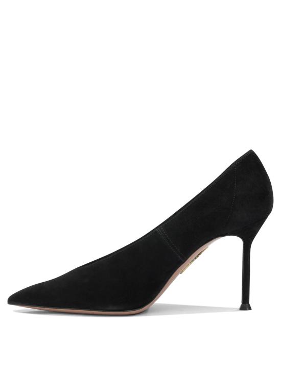 26SS 아쿠아주라 힐/펌프스 볼테르 85mm 굽 구두 블랙 - AQUAZZURA
