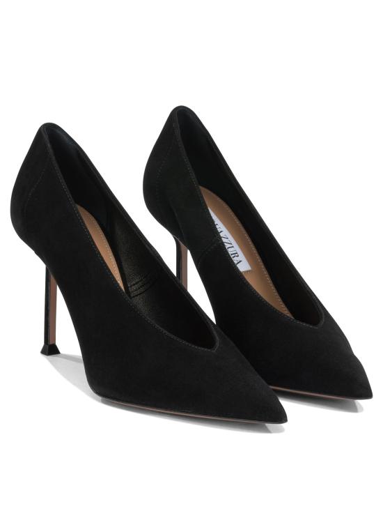 26SS 아쿠아주라 힐/펌프스 볼테르 85mm 굽 구두 블랙 - AQUAZZURA