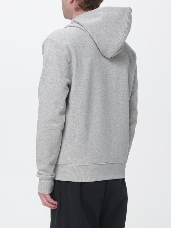 26SS 아미 스몰 하트 로고 코튼 후드 집업 HSW7657300 951 Grey - AMI