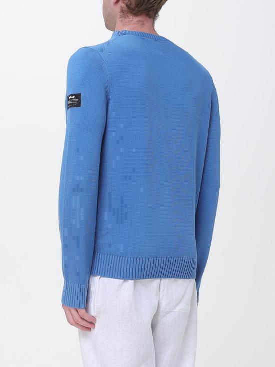 26SS 에콜프 스웨터 MCMGAKNTAIL00676 159 Blue 1 - ECOALF