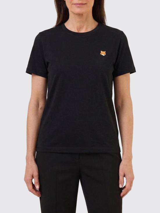 26SS 메종키츠네 폭스 헤드 레귤러 폴로 티셔츠 PW00113KJ7026 P199 Black