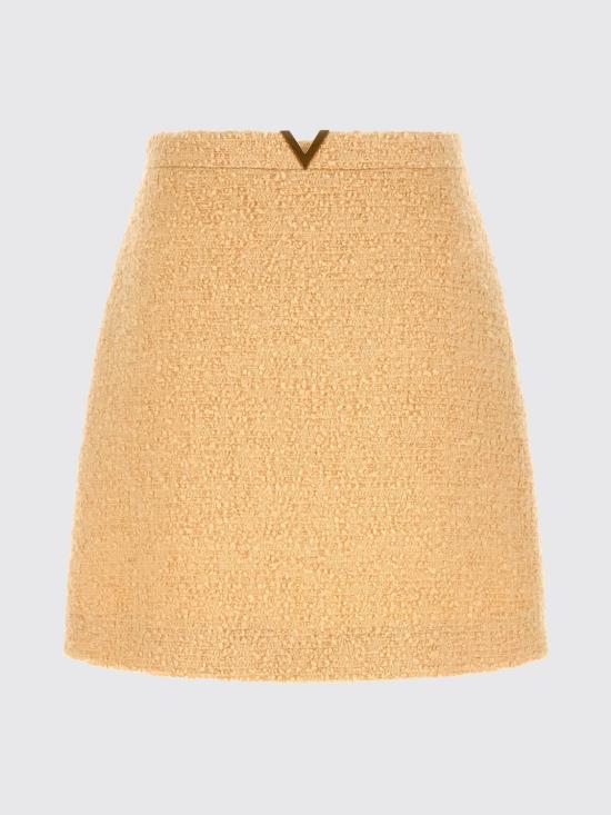 26SS 발렌티노 가라바니 숏 스커트 8B3RAEH09VM ET5 Beige - VALENTINO GARAVANI