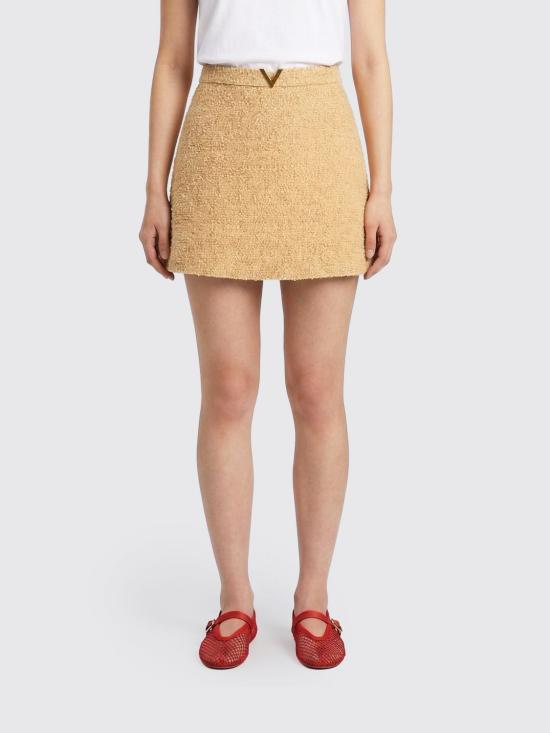 26SS 발렌티노 가라바니 숏 스커트 8B3RAEH09VM ET5 Beige