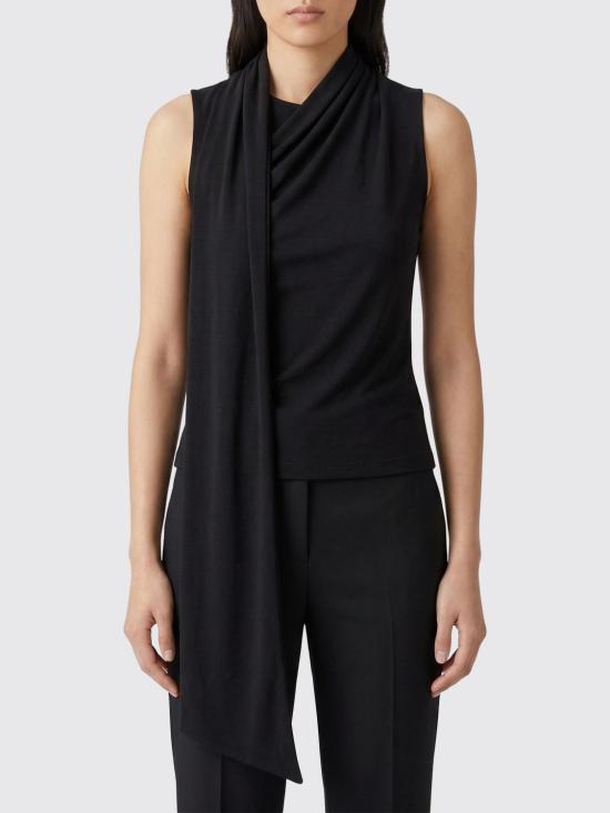 26SS 아미 저지 슬리브리스 라발리에르 탑 FTP827JE0223 001 Black