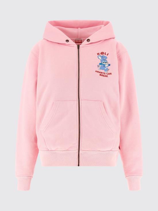 26SS 겐조 후드 티셔츠 FG52HO2034MJ 32 Pink - KENZO