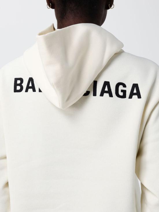 26SS 발렌시아가 후드 티셔츠 851238TTVJ2 9020 Beige - BALENCIAGA