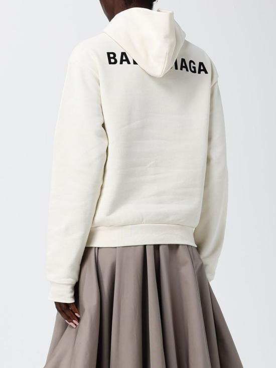 26SS 발렌시아가 후드 티셔츠 851238TTVJ2 9020 Beige - BALENCIAGA