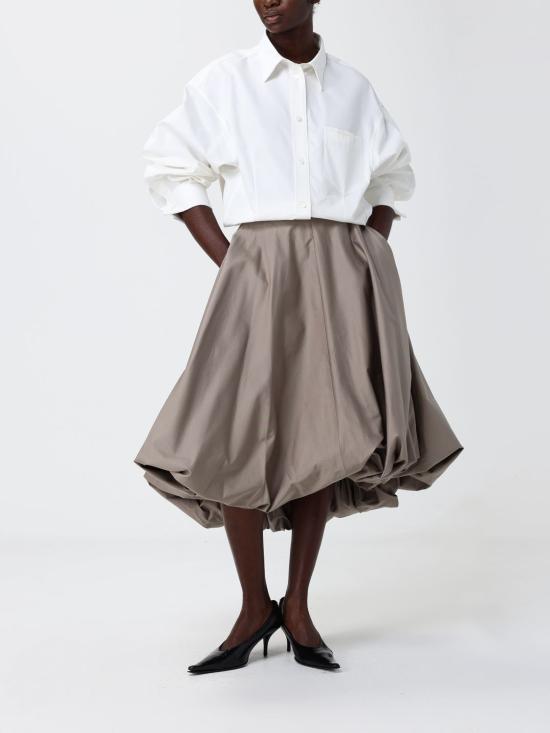 26SS 발렌시아가 미디 스커트 872332TSP13 9509 Beige - BALENCIAGA