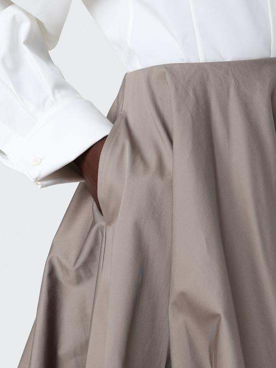 26SS 발렌시아가 미디 스커트 872332TSP13 9509 Beige - BALENCIAGA