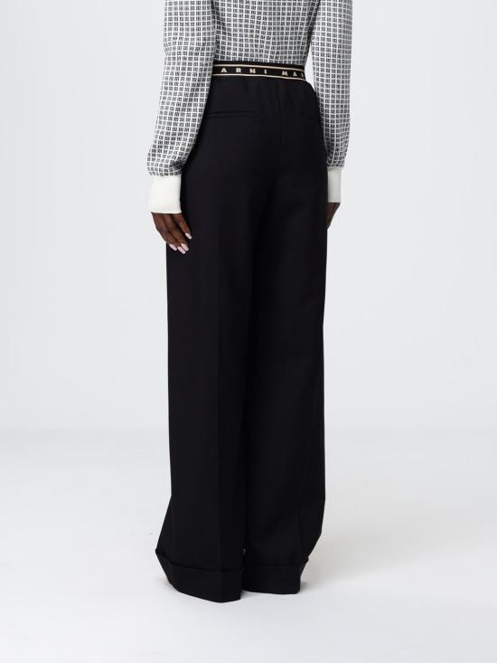 26SS 마르니 스트레이트 팬츠 PAMA0633U0UTW839 00N99 Black - MARNI