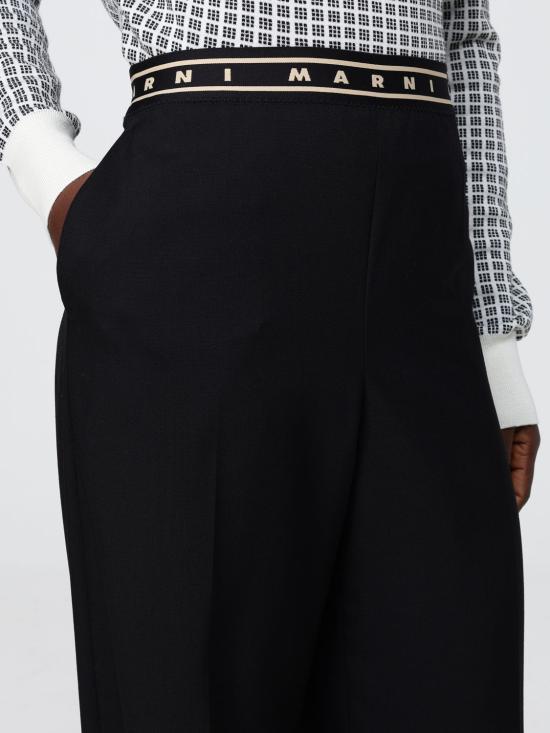 26SS 마르니 스트레이트 팬츠 PAMA0633U0UTW839 00N99 Black - MARNI