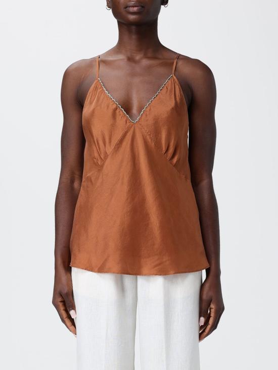 26SS 포르테포르테 민소매 티셔츠 14866MYTOP 3075 Brown