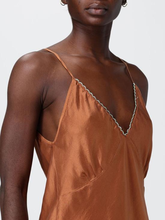 26SS 포르테포르테 민소매 티셔츠 14866MYTOP 3075 Brown - FORTE FORTE