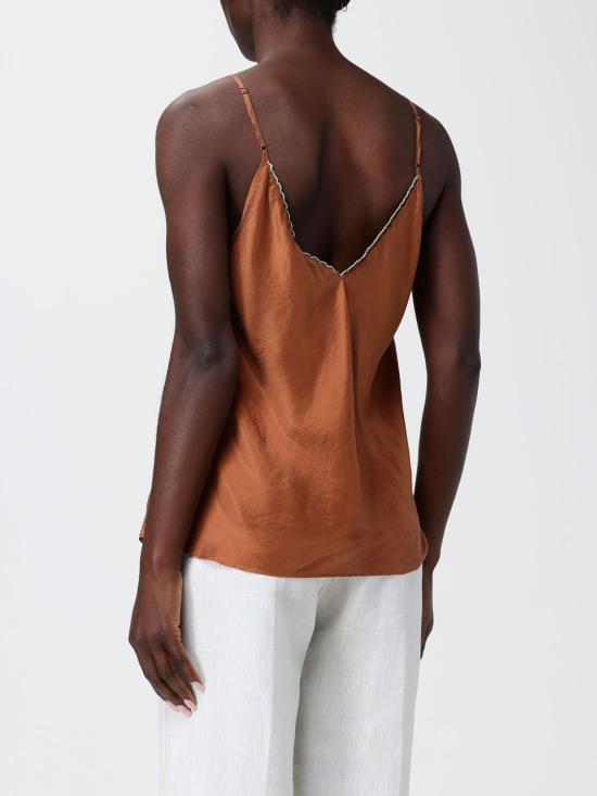 26SS 포르테포르테 민소매 티셔츠 14866MYTOP 3075 Brown - FORTE FORTE