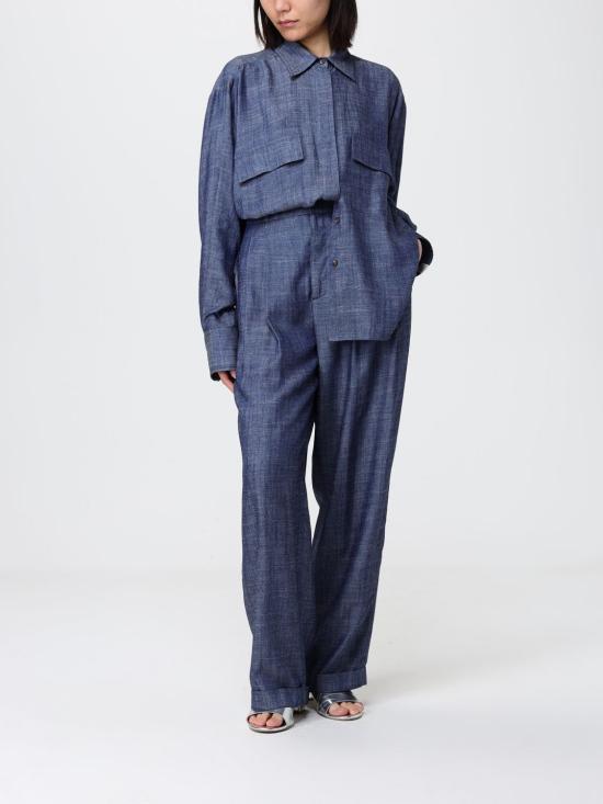 26SS 페트레이 블라우스 PED565899012430 209 Blue - PEUTEREY