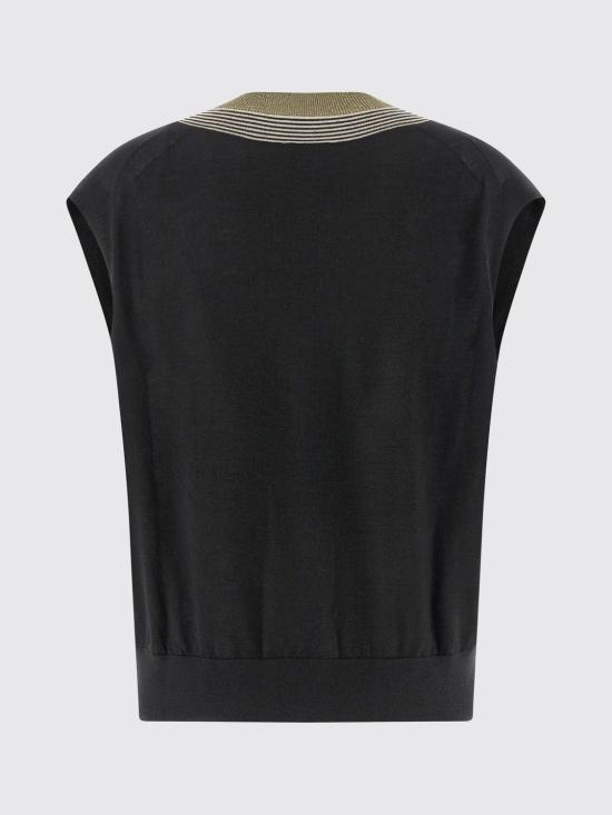 26SS 브루넬로 쿠치넬리 스웨터 M13836712 CDN23 Black - BRUNELLO CUCINELLI