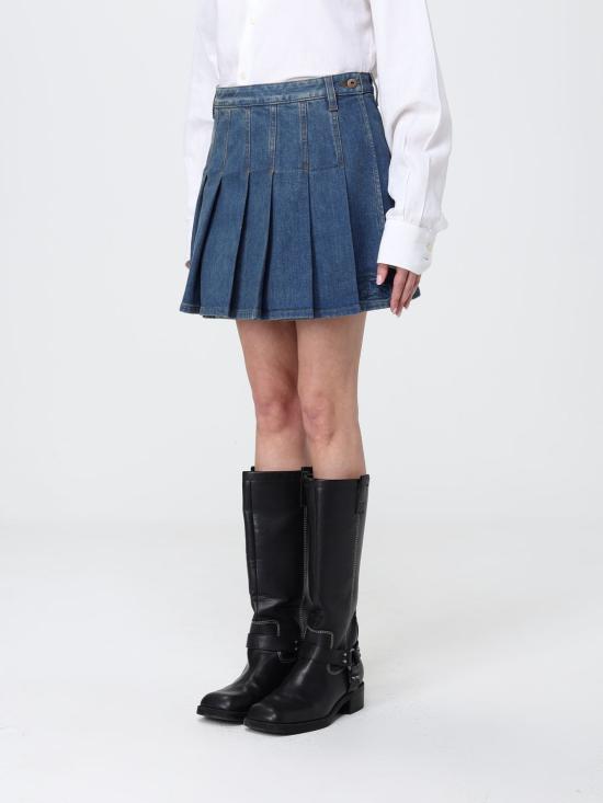 26SS 버버리 데님 스커트 8120860 Blue - BURBERRY