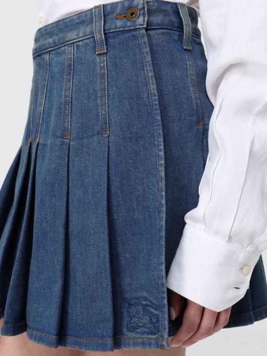 26SS 버버리 데님 스커트 8120860 Blue - BURBERRY