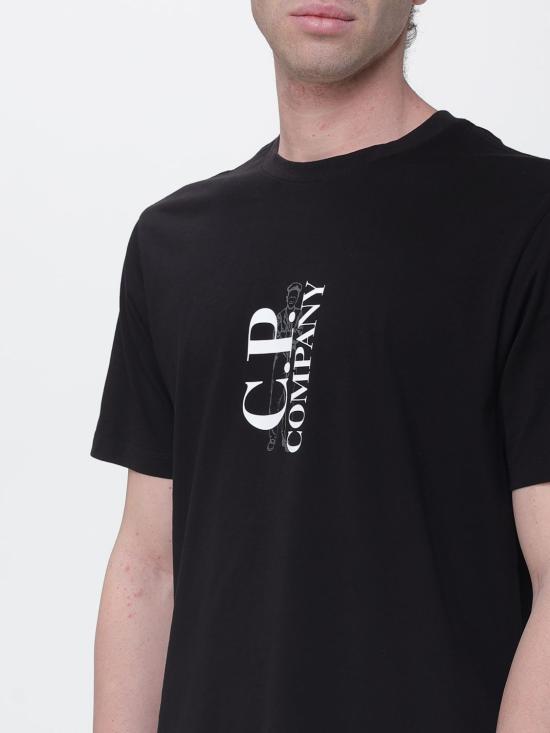 26SS 씨피 컴퍼니 반팔 티셔츠 20CMTS084A005100W 999 Black - C.P. COMPANY