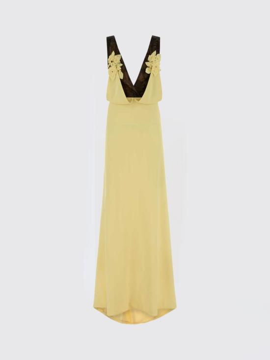 26SS 코스타렐로스 롱 원피스 PS2633 PALE Yellow - COSTARELLOS