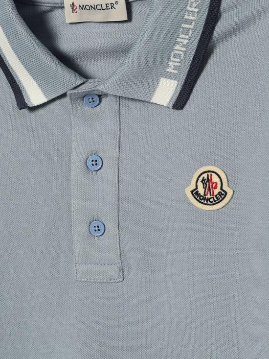 26SS [키즈] 몽클레어 폴로 셔츠 8A000128496W 715 Blue - MONCLER