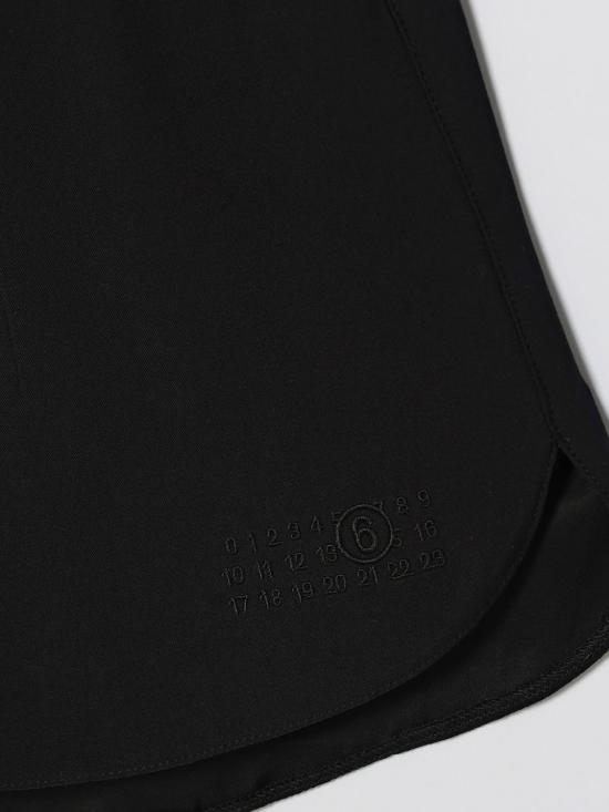 26SS [키즈] MM6 메종마르지엘라 쇼츠/버뮤다 M61003MM07Z M6900 Black - MM6 MAISON MARGIELA