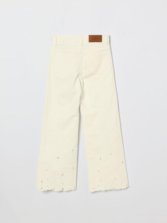 26SS [키즈] 끌로에 스트레이트 팬츠 C20832 117 White - CHLOE