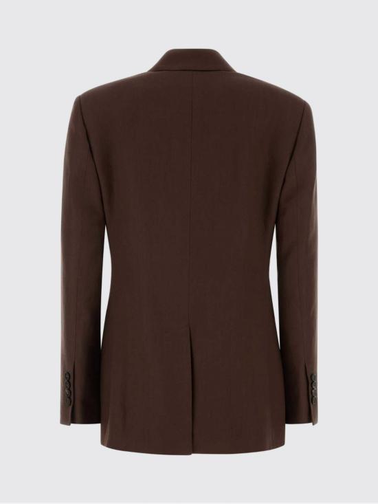 26SS 브루넬로 쿠치넬리 모닐리 비스코스 & 리넨 플루이드 트윌 블레이저 MH1267094 C9284 Brown - BRUNELLO CUCINELLI