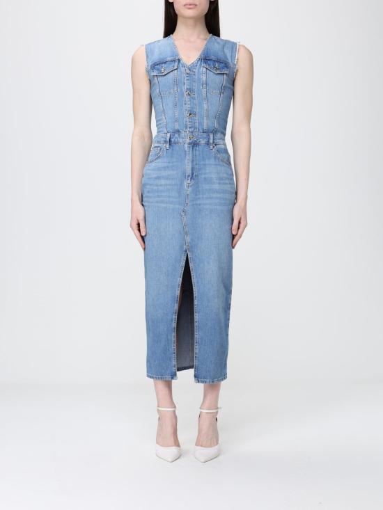 26SS 리우조 데님 원피스 UA6123D0309 79021 Blue