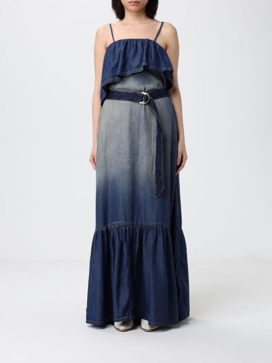 26SS 핑코 롱 원피스 106626A388 PJC Denim