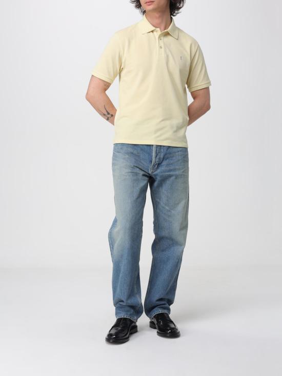 26SS 생로랑 폴로 티셔츠 844845Y37HC 7231 Green - SAINT LAURENT