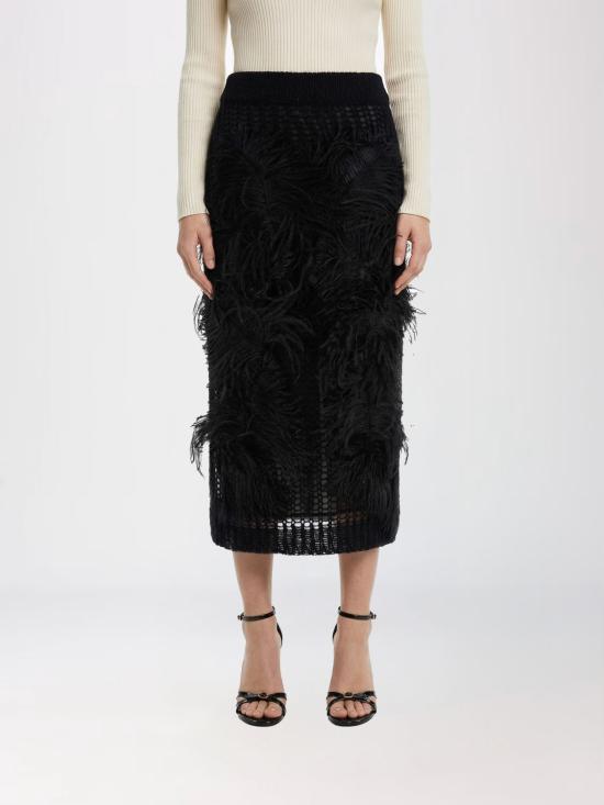 26SS 디 아티코 롱 스커트 260WCS00294KMX002FS 100 Black