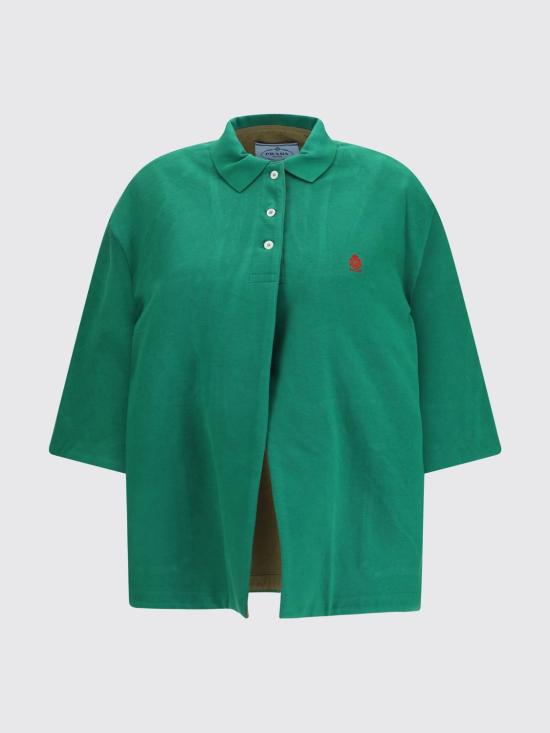26SS 프라다 폴로 티셔츠 29C372SOOO19QM F05HY Green