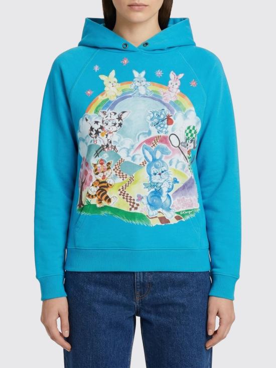 26SS 겐조 후드 티셔츠 FG52HO2004MQ 68 Blue