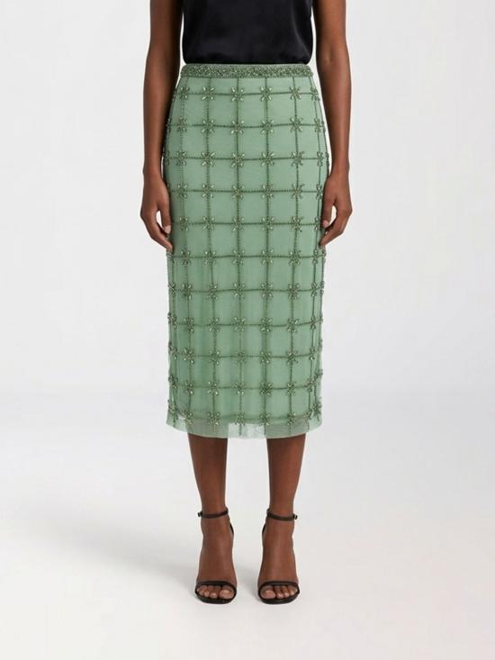 26SS 핑코 미디 스커트 106031A32B T14 Green