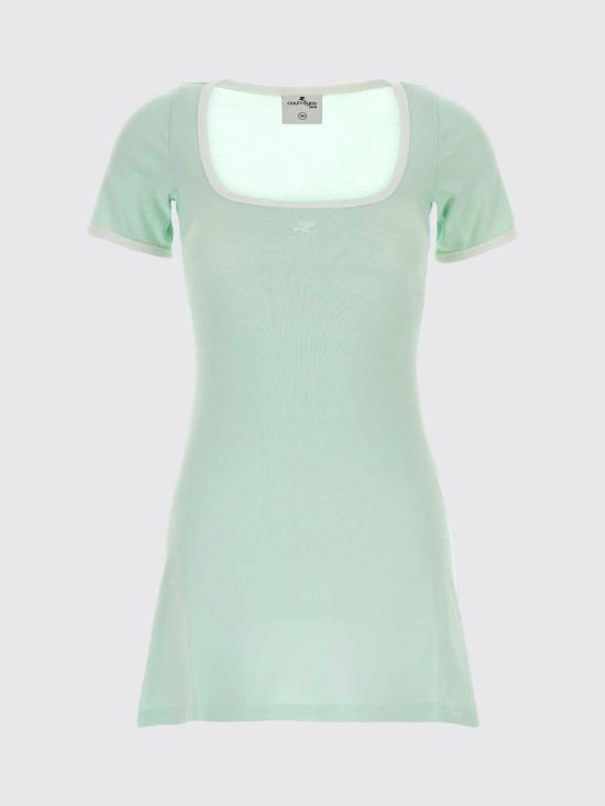 26SS 쿠레쥬 롱 원피스 126JRO776JS0203 B216 Gnawed Blue - COURREGES