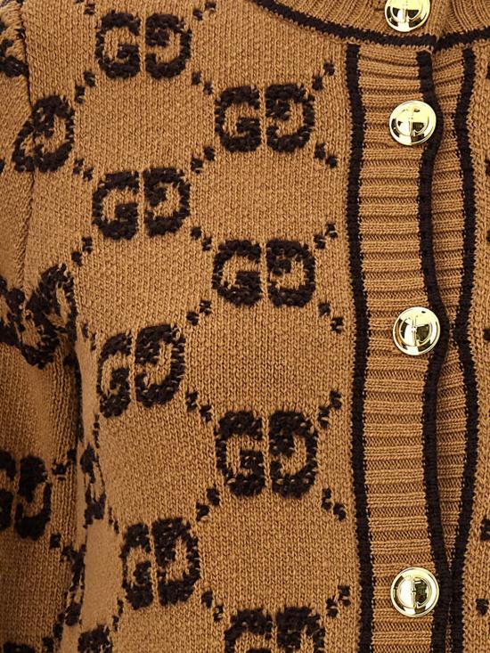26SS 구찌 GG 울 부클 자카드 가디건 713300XKCNA 2668 Beige - GUCCI